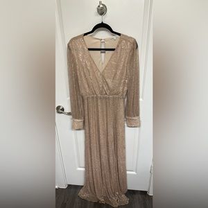 Champagne Sparkly Dress